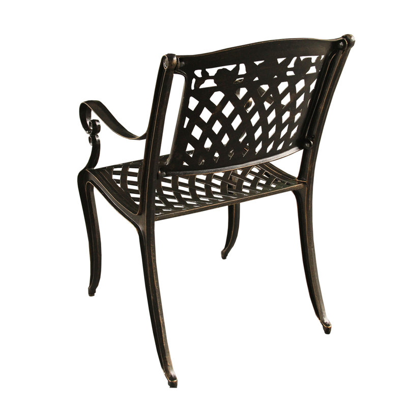 Casiano Outdoor Dining Armchair, Bronze