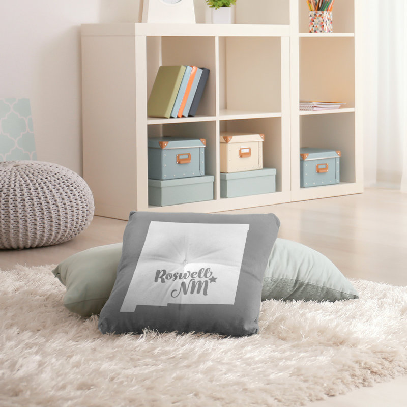 Coussin de plancher touffeté, 30 po x 30 po, Gris, Chattanooga