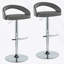 Tabouret de bar réglable en métal chromé et similicuir brun clair avec repose-pieds arrondi en T - ensemble de 2-1519871654-1519871656