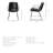 Nivens 17 " H Faux Leather Upholstered Metal Dining Chair-1616757401