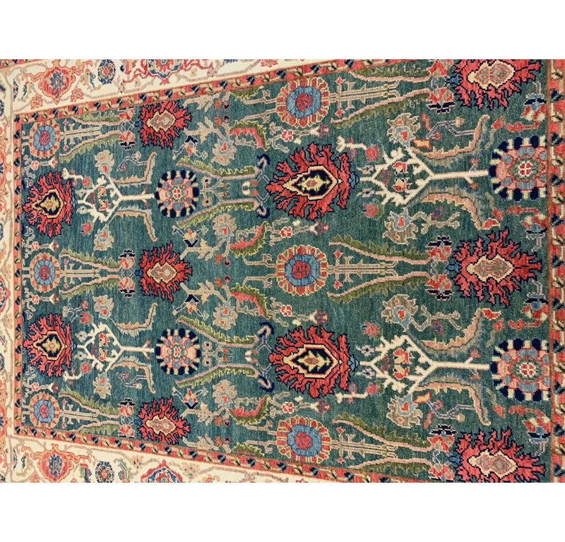 5 pi 3 po x 7? Tapis turc antique fait à la main Oushak