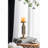 D4.3X11" Antique Gold Cutout Candle Holder