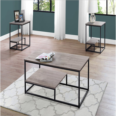 Table Set, 3Pcs Set, Coffee, End, Side, Accent, Living Room