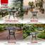 Round Metal Outdoor Bistro Table - 70.5 cm W 70.5 cm D