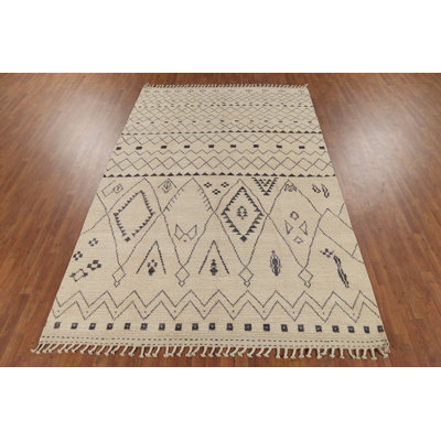 All-Over Trellis Moroccan Oriental Area Rug 7x11
