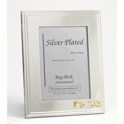 Arterburn Silver Metal Beveled Picture Frame