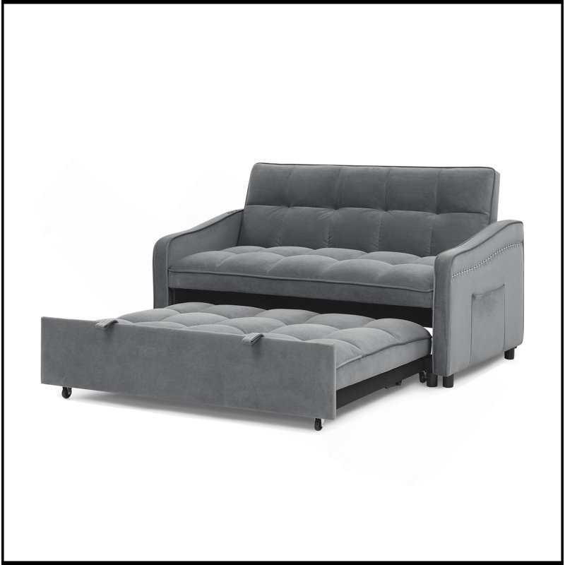 Canapé-lit avec causeuse Loveseat, Gris