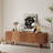71" Modern and Classic Style TV Stand with Four Legs and 5 Storage Cabinets