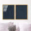 Deep Blue Set High-Gloss Frameless Acrylic Glass Wall Art Abstract Print by Oliver Gal, Ready to Hang, 16 x 20-528087918-528087919