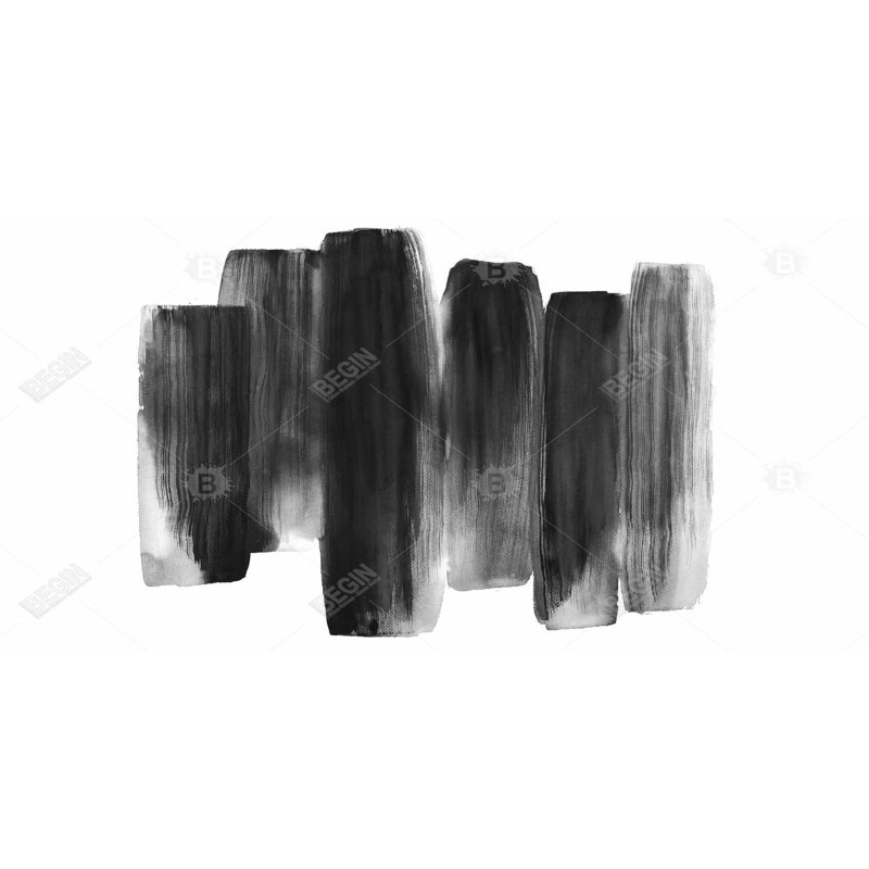 Formes noires - Art moderne sur toile pour la décoration intérieure | Design élégant