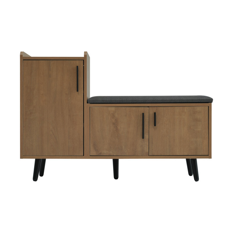 8 Pair Shoe Storage Cabinet, Brown