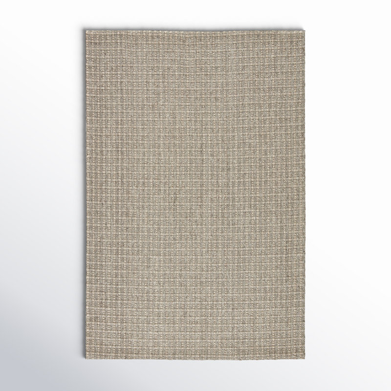 Geremia Plaid Area Rug in Gray, Rectangle 2' x 3'