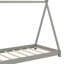 Lit plateforme simple avec structure triangulaire-13391246
