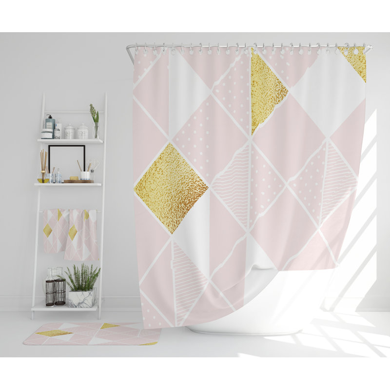 Naseerah Polyester Shower Curtain Set