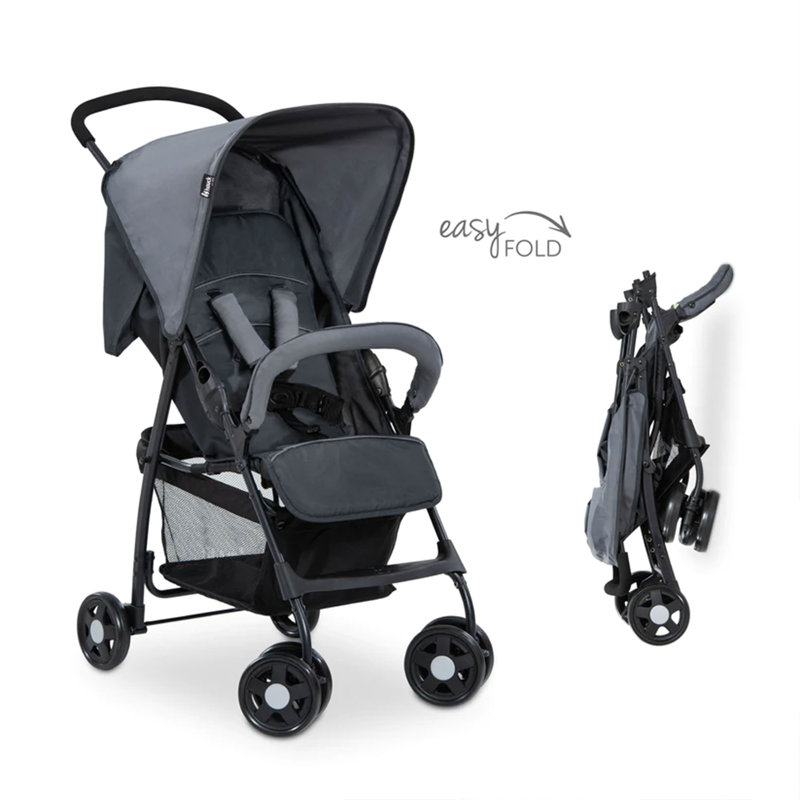 Hauck Charcoal Stone Compact Foldable Jogger Stroller