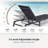 Outdoor Chaise Lounge Chair Set of 2,with 5-Position Adjustable Backrest-2023914306