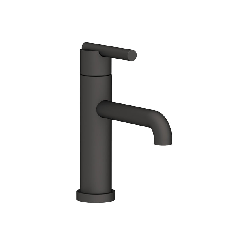 East Linear Single Hole Lavatory Faucet, Flat Black
