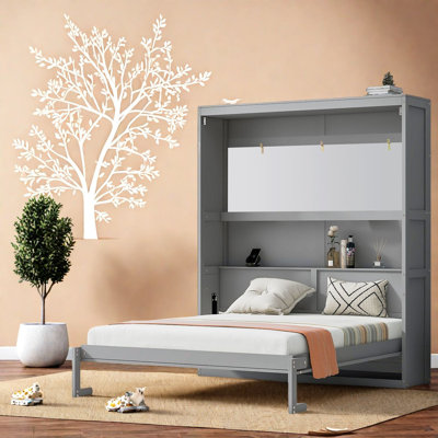 Murphy Bed Wall Bed with Shelves