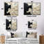 Art mural noir et blanc contrastant - art mural moderne bleu sarcelle-778332162-778332163-778332175