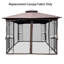 Auvent de remplacement pour abri de jardin 10 x 10 pi, brun - avec bloc, hydrofuge, technique d'installation rapide et simple.-399519561