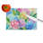 Hydrangeas in Watercolor Glass Cutting Board Large