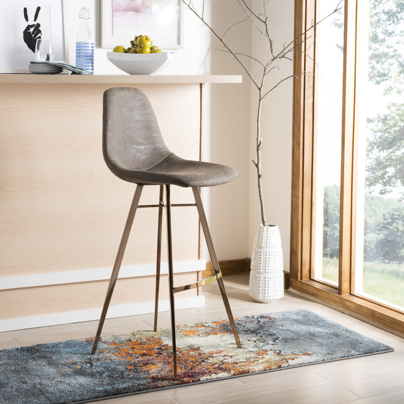 Tabouret de bar et de comptoir Nazzaro, Taupe, Tabouret de bar (siège d'une hauteur de 29 po)