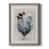 Toile avec cadre gris