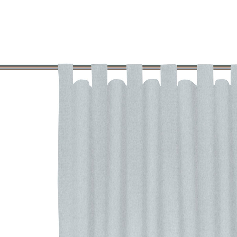 Sunday loop curtain, semi -transparent, 142cm Width x 295cm Drop, Blue