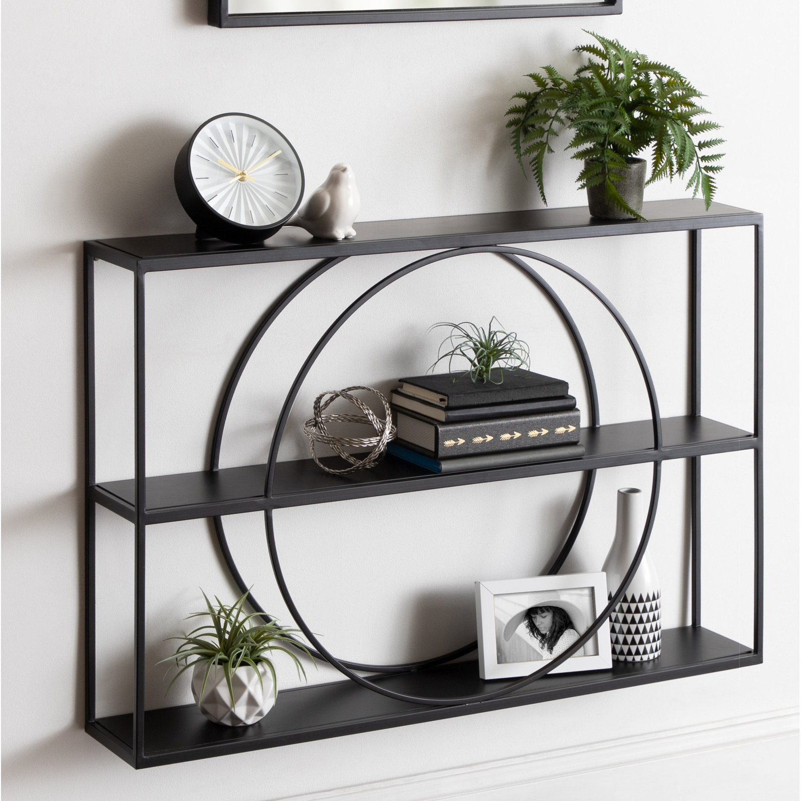 Morales 36" Accent Shelf, Black