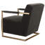 Fauteuil en velours Ivan