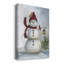 Bonhomme de neige et cardinal I, toile tendue avec châssis de qualité supérieure - prête à être accrochée-1876037808