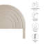 Solana Arched Performance Velvet Queen Headboard In Mulberry-105698053-105698052