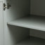 Armoire de rangement haute et large avec portes pour salle de bain / bureau, trois tiroirs, noir-1106653426