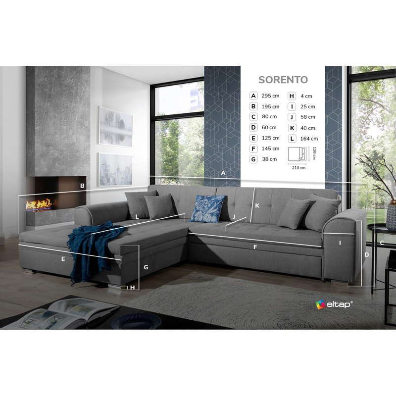 Aivaras 3 Seater Sofa Bed