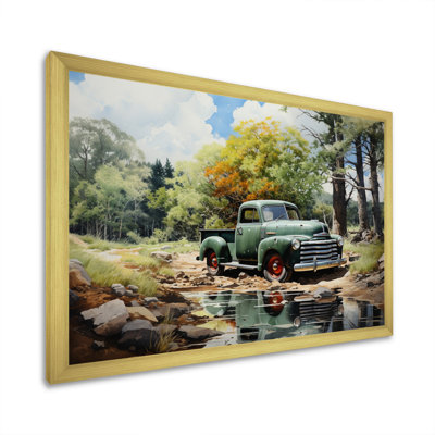" Pickup Truck Tranquil Lakeside II "
