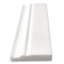 4" x 12" Marble Chair Rail Tile Trim in White