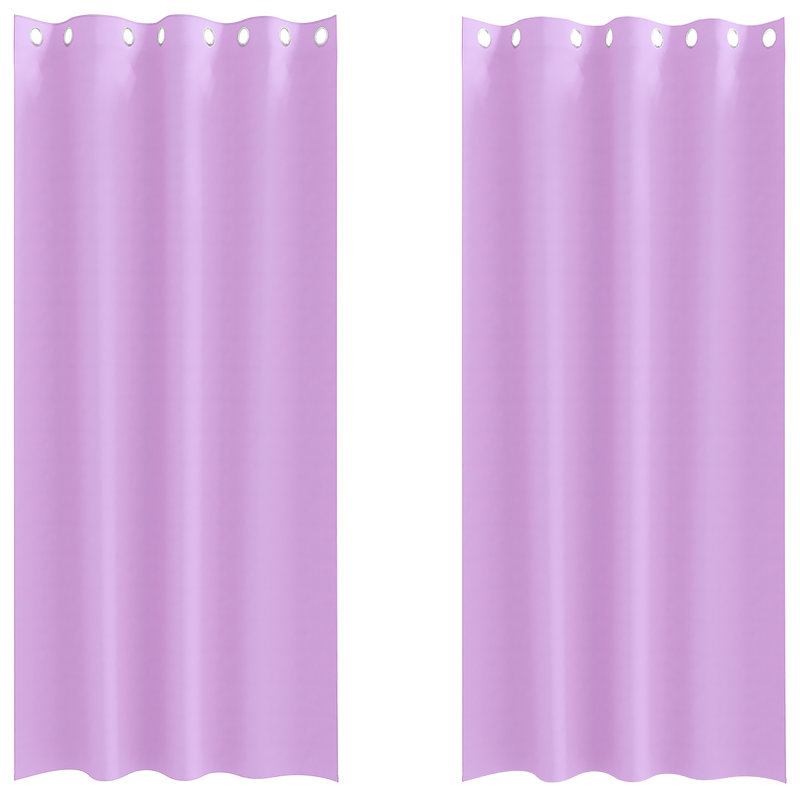 Tacorian Curtain Pair, Purple, 140cm Width x 245cm Drop