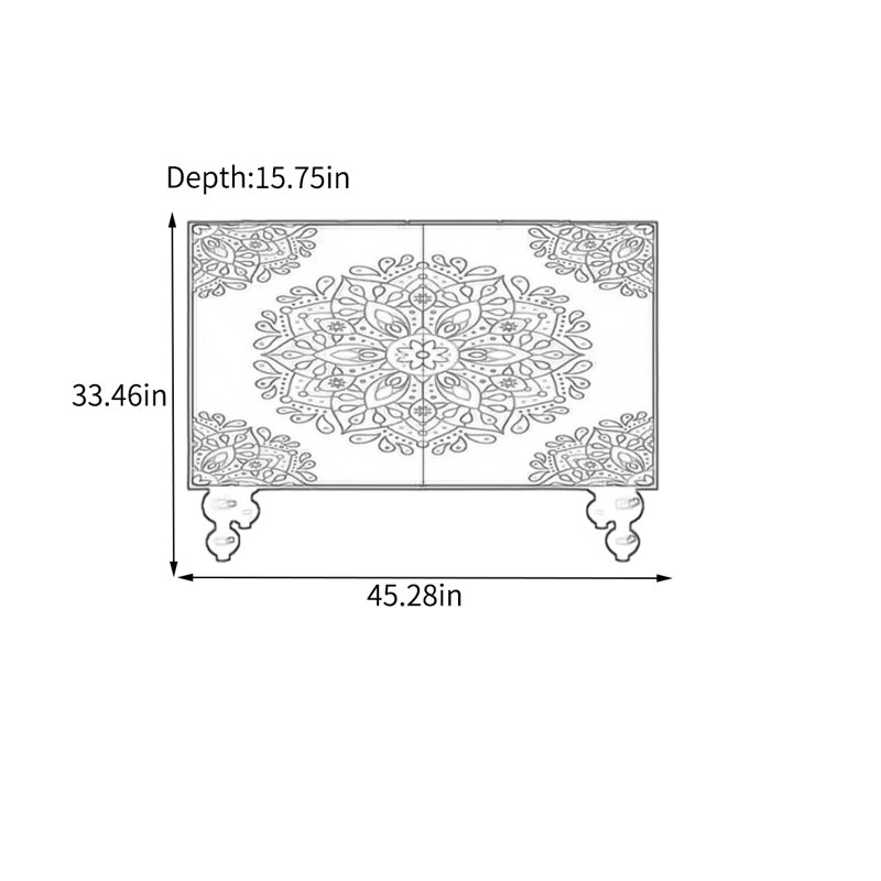 Armoire de rangement en bois massif au design spacieux