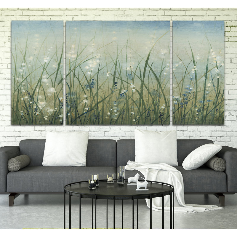 " Bliss I " 3 - Pieces, 40" H x 80" W x 1.5" D