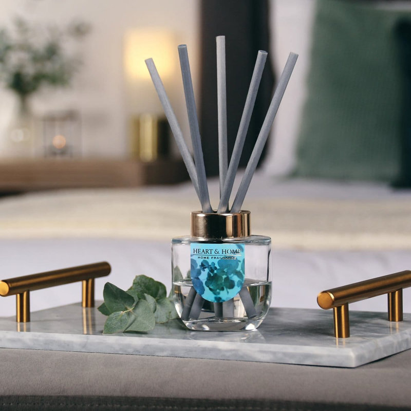 Alkinoi Reed Diffusers And Sticks, Blue, Fresh