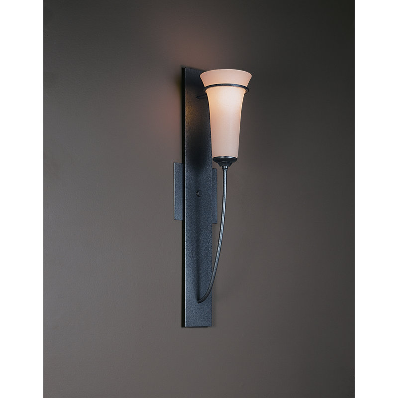 Banded Wall Torch Sconce, Natural Iron