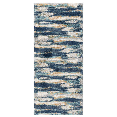 Araya Abstract Navy/Ivory Area Rug