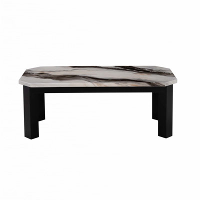 Marbled Black Coffee Table