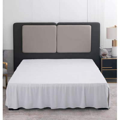 Bed Skirt Queen Size Ruffled Bed Skirt with Split Corners, Queen Bed Skirt Drop Bed Skirt Queen Size Ruffled Bed Skirt with Split Corners, Queen Bed Skirt Drop