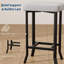 Ensemble de 4 tabourets de bar 24,6 po - Similicuir, pieds irréguliers, tabourets de comptoir compacts pour petits espaces-129421548-129421550