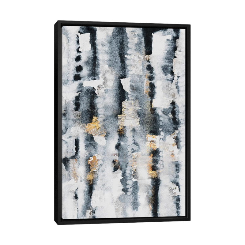 « Clearing up » par Elisabeth Fredriksson-impression d’art graphique, H 26 po x l 18 po x P 1,5 po, Toile avec cadre noir