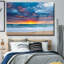 Plage, coucher de soleil, verre trempé, art mural de style naturel-1274310543