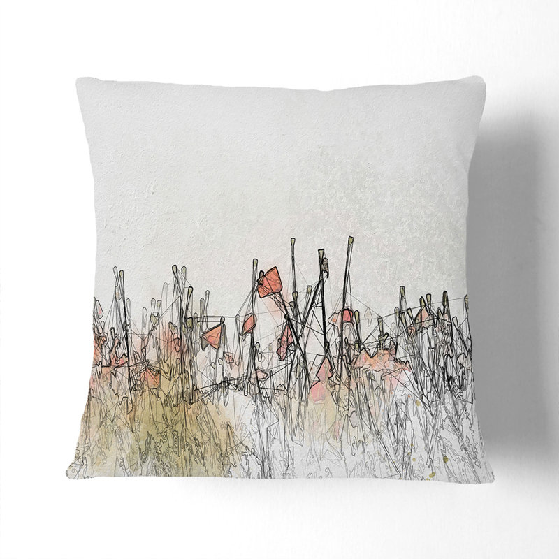 Square Throw Cushion, 40cm H x 40cm W x 15cm D