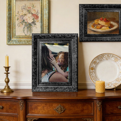 Cadre de table noir 3 pièces pour photos et cadeaux de 5 po x 7 po
