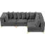 Canapé modulaire réversible en velours 108 po-82749473